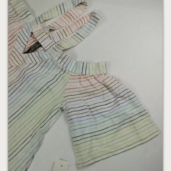 BAN JARA Stripe linen Blouse Top - Picture 2 of 9